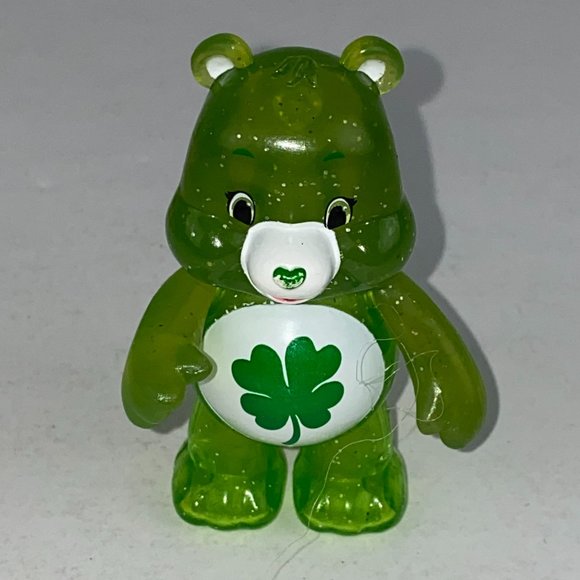 TCFC Green Good Luck Care Bear Shamrock 3" Character See Thru Kids Toy - Picture 1 of 4